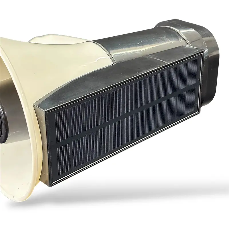 Solar Rechargeable Megaphone Mp-935 With Built-In Torch & Police Siren | Usb Playback, Hd Recording & Sunlight Charging 2