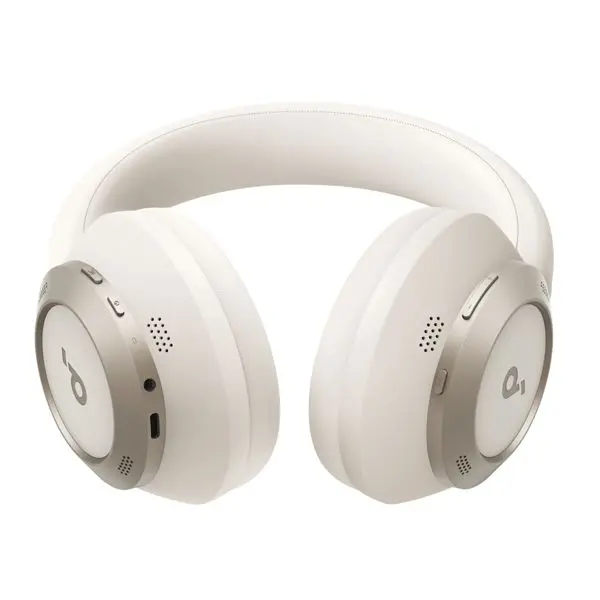Soundcore Space One Pro Wireless Anc Over-Ear Headphones Cream White 2