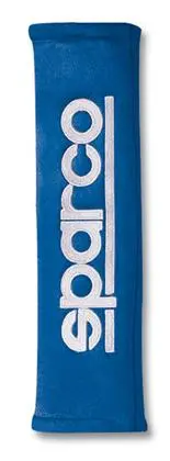 Sparco Belt Pad 2In Alcantara Blue 1