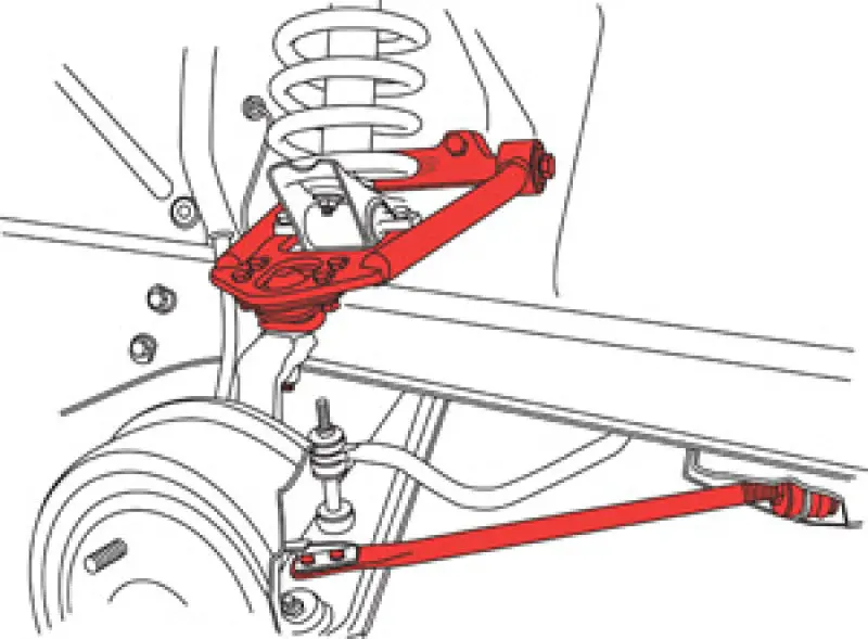 Spc Performance Adjustable Caster/Camber Arms Ford Mustang 2