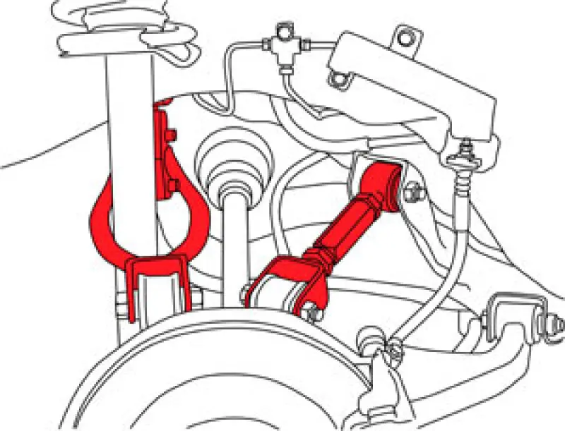 Spc Performance Adjustable Rear Control Arms 1989-1998 Nissan 240Sx / 1990-1996 300Zx 2