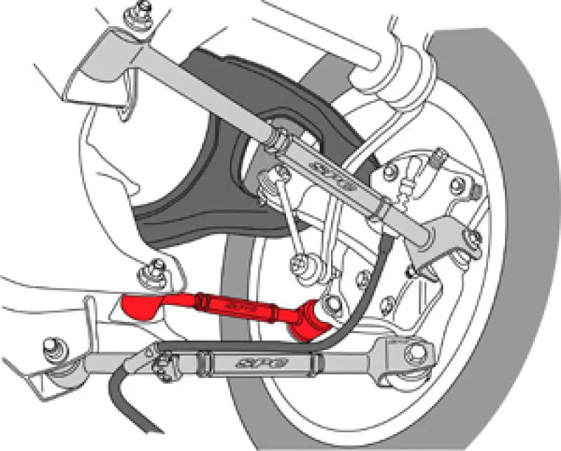 Spc Performance Rear Adjustable Toe Arm 2008-2017 Honda Accord / 2009-2014 Acura Tl / 2015-2020 Tlx / 2009-2014 Tsx 2
