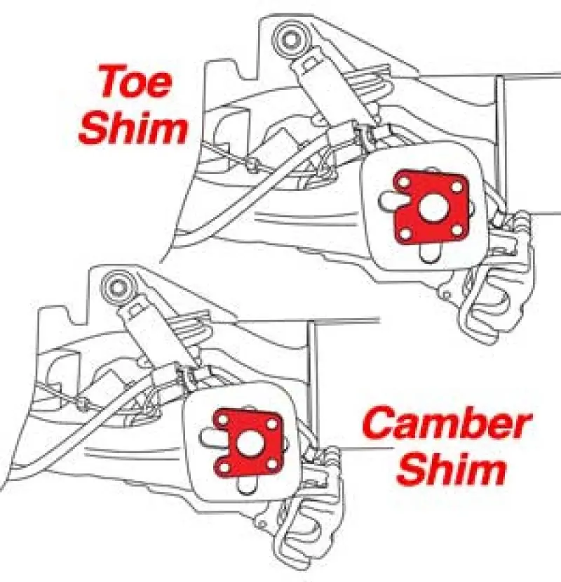 Spc Performance Rear Camber & Toe Shim Set (24) 2012-2019 Fiat 500 2