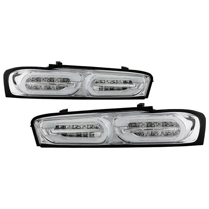 Spyder Chevy Camaro 16-18 Halogen Led Tail Lights Chrome Alt-Yd-Ccam16hal-Seq-C 1