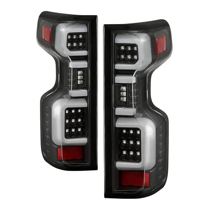 Spyder Chevy Silverado 19-20 Led Tail Light Black Alt-Yd-Cs19hal-Bk 1