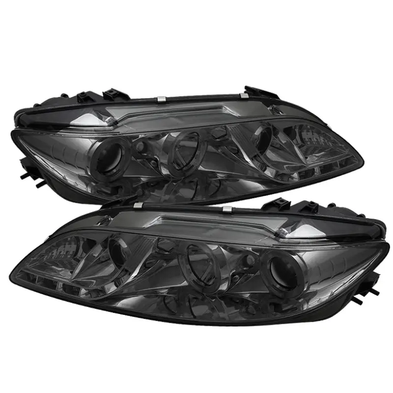 Spyder Mazda 6 03-05 With Fog Lights Projector Headlights Led Halo Drl Smke Pro-Yd-M603-Fog-Drl-Sm 1
