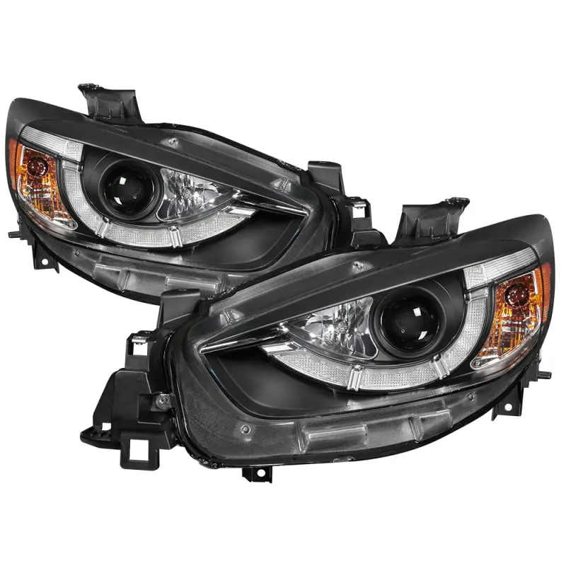 Spyder Mazda Cx-5 13-15 Projector Headlights - Drl Led - Black Pro-Yd-Mcx513-Drl-Bk 2