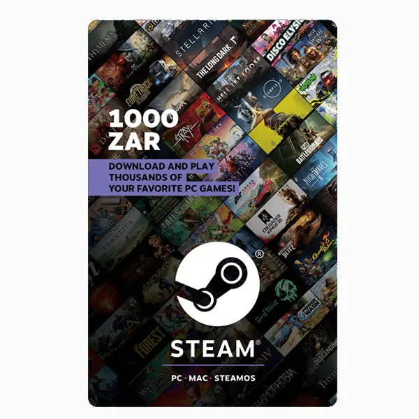 Steam Wallet Gift Card 1000 Zar 1