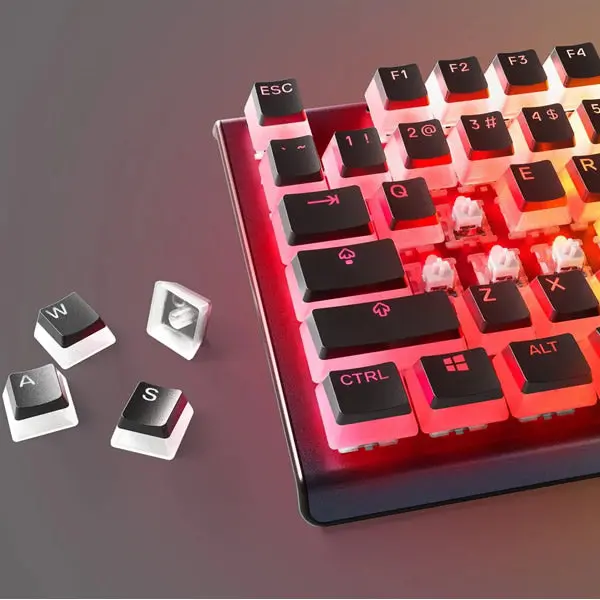 Steelseries 60200 Prismcaps Universal Double Shot Pbt Keycap Set - Black 2