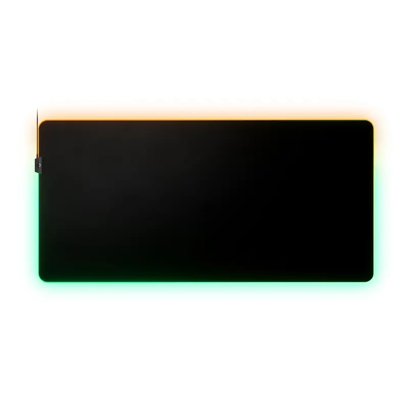 Steelseries 63511 Qck Prism 3Xl Micro Woven Cloth Mousepad With Game-Enhancing Illumination - Black 1