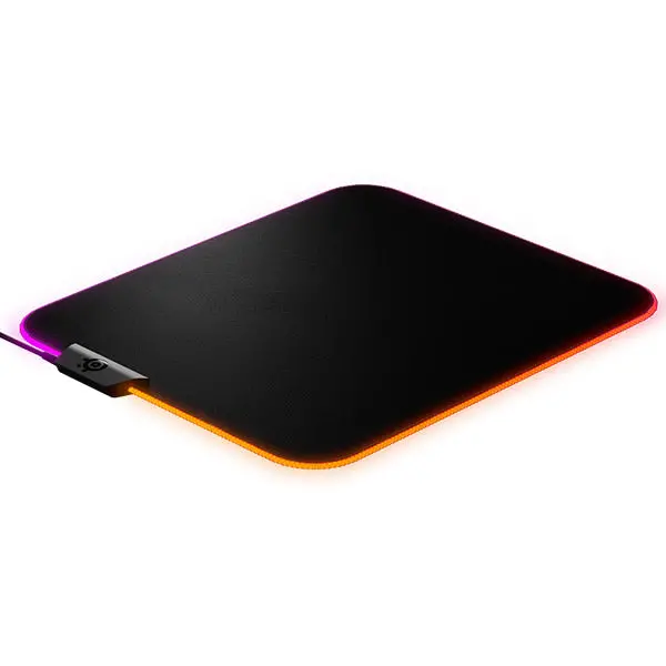 Steelseries 63825 Qck Prism Medium Micro Woven Cloth Mousepad With Game-Enhancing Illumination - Black 1