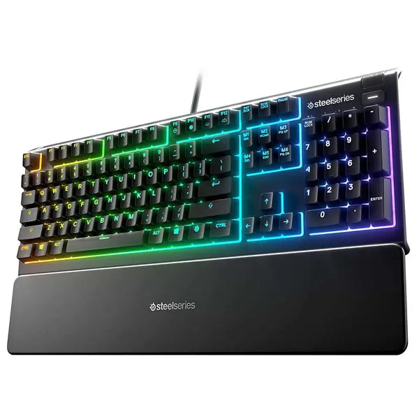 Steelseries 64795 Apex 3 Us Water Resistant Whisper Quiet Keyboard With Rgb Lighting - Black 2