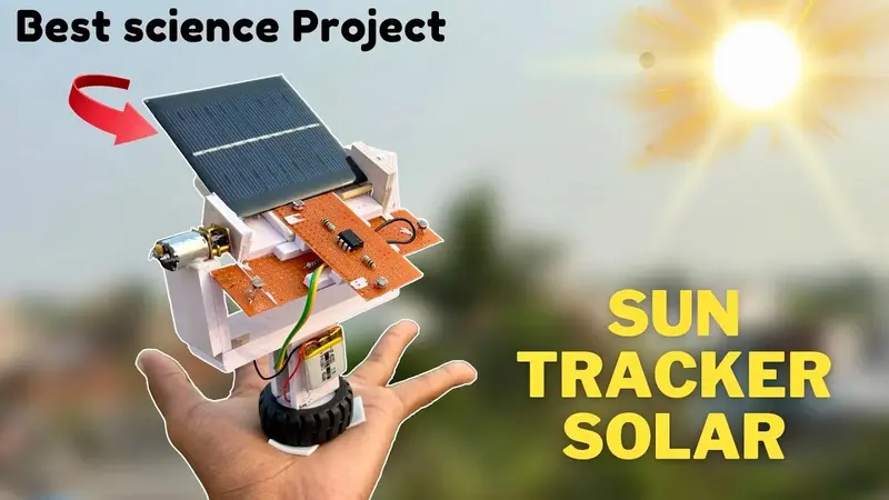 Sun Tracker Solar Panel Dual Axis Project | Automatic Solar Tracking Science Project 1