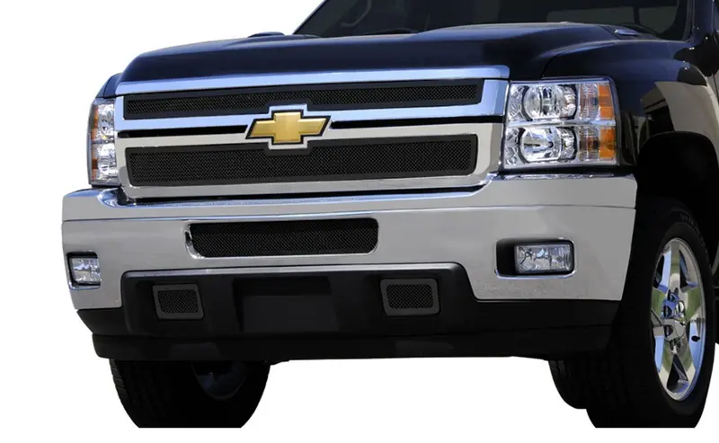T-Rex Upper Class Series Mesh Grille Overlay 2011-2014 Chevy Silverado 2500Hd/3500 (Upper 2 Piece) 1
