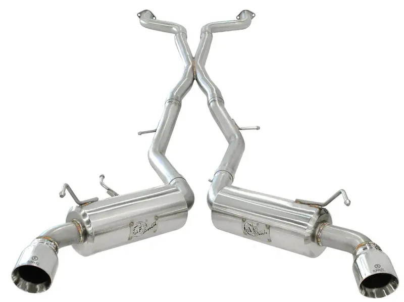 Takeda Cat-Back Exhaust 2009-2020 Nissan 370Z (V6 3.7L) With X-Pipe Balance Tube 2