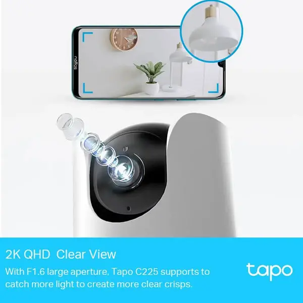 Tapo C225 2K Qhd Pan/Tilt Ai Home Security Wi-Fi Camera 2