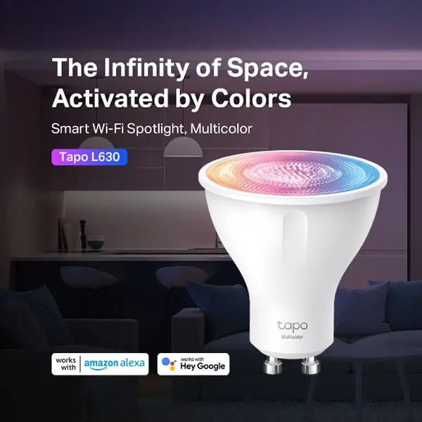 Tapo L630 Smart Wi-Fi Spotlight, Multicolour 2