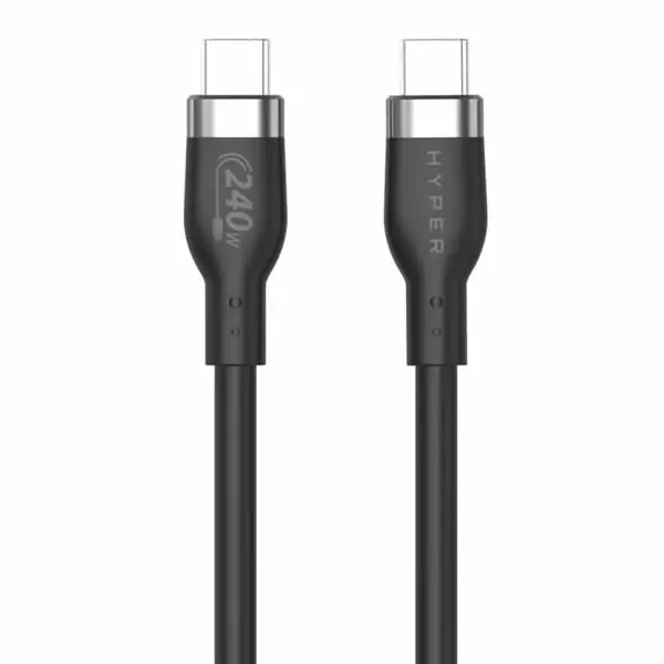 Targus Hyperjuice 240W Silicone Usb-C To Usb-C Cable 1M - Black 1