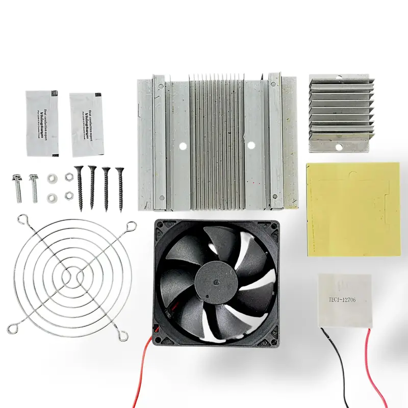 Tec1-12706 Peltier Module Kit With 12706 Module, Heatsink & Fan – Thermoelectric Cooler For Diy Fridge, Cpu Cooling & Electronics Projects, Mini Fridge, 12V Cooler Module, Semiconduction Cooling 1