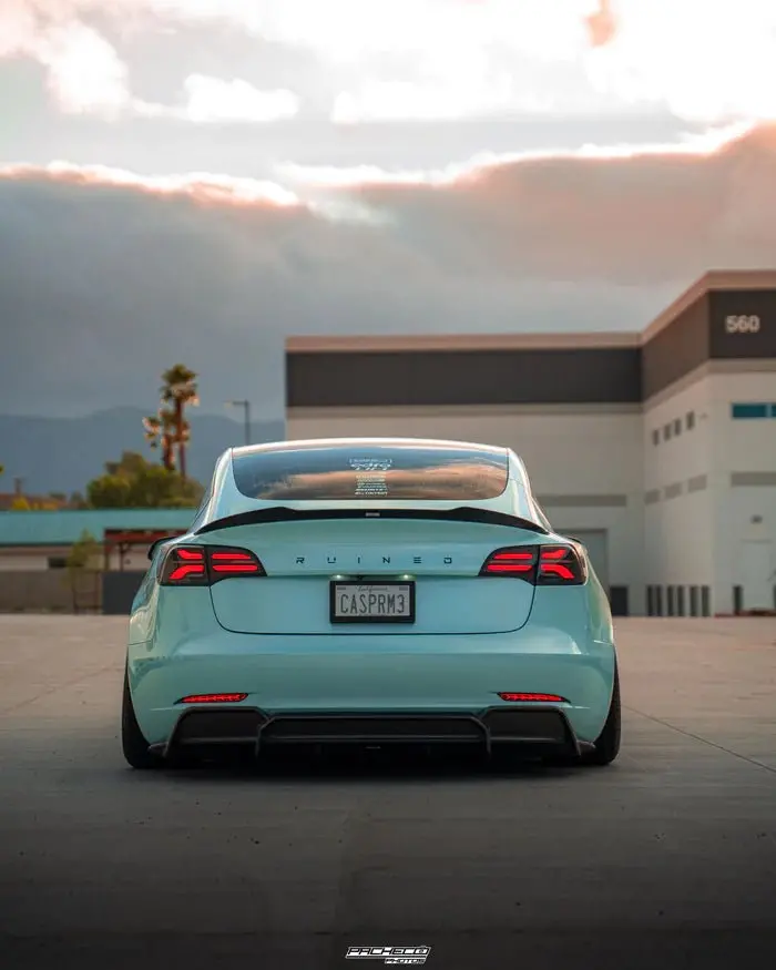 Tesla Model 3 Carbon Fibre V2 Rear Spoiler By Adro (2017+) 2