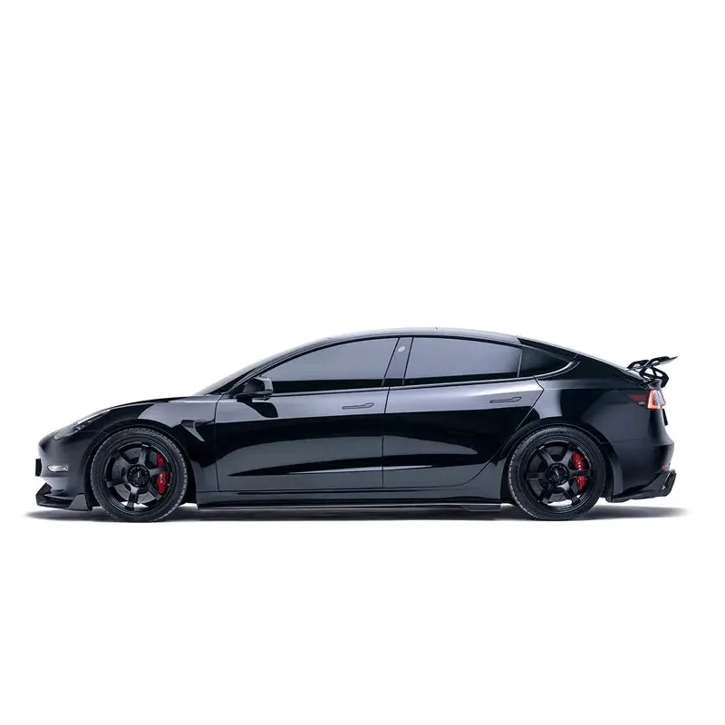 Tesla Model 3 Carbon Fibre V2 Side Skirts By Adro (2017+) 2