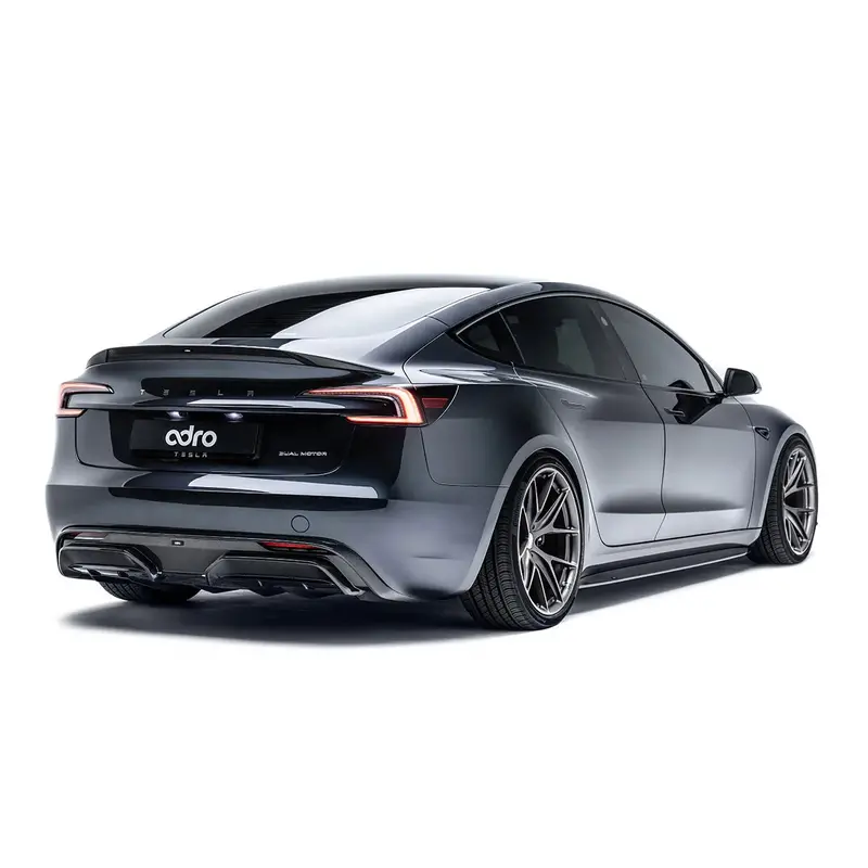 Tesla Model 3 Highland Carbon Fiber Rear Diffuser By Adro 2