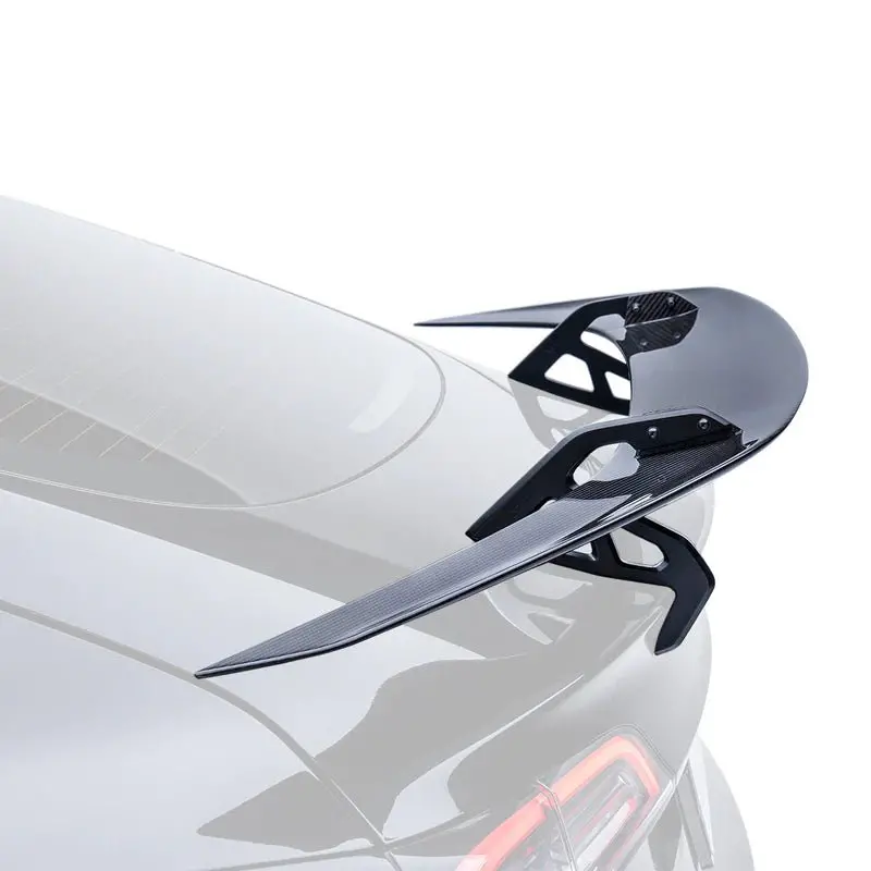 Tesla Model 3 Pre-Preg Carbon Fibre At-S Swan Neck Rear Wing By Adro (2017+) 1