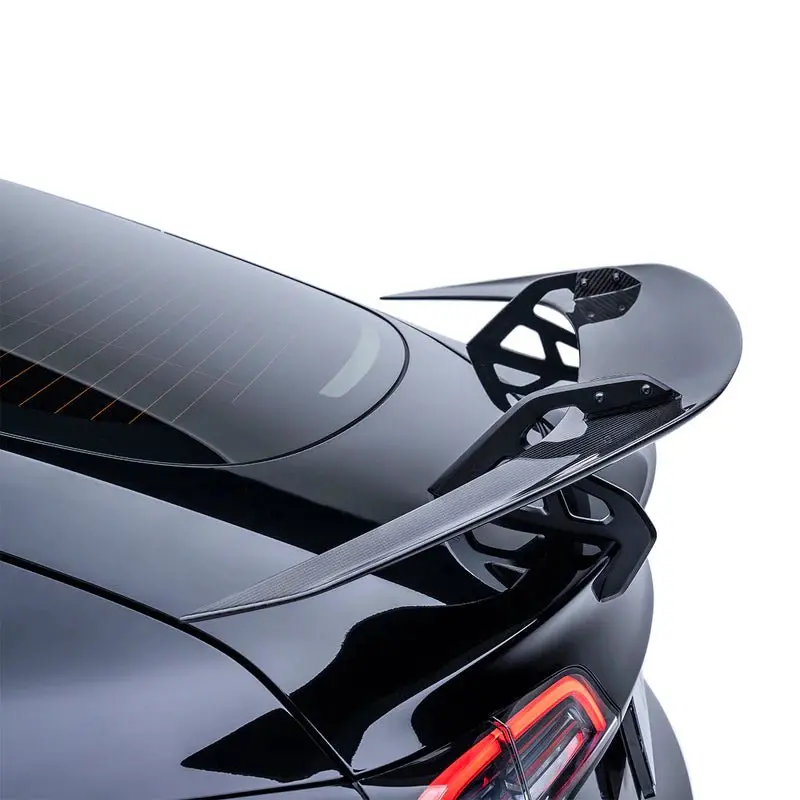 Tesla Model 3 Pre-Preg Carbon Fibre At-S Swan Neck Rear Wing By Adro (2017+) 2