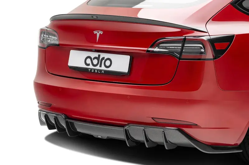 Tesla Model 3 Pre-Preg Carbon Fibre Rear Spoiler By Adro (2017+) 2