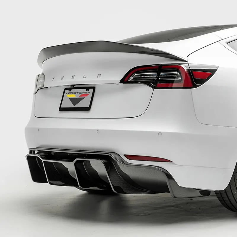 Tesla Model 3 Volta Aero Rear Diffuser By Vorsteiner 1