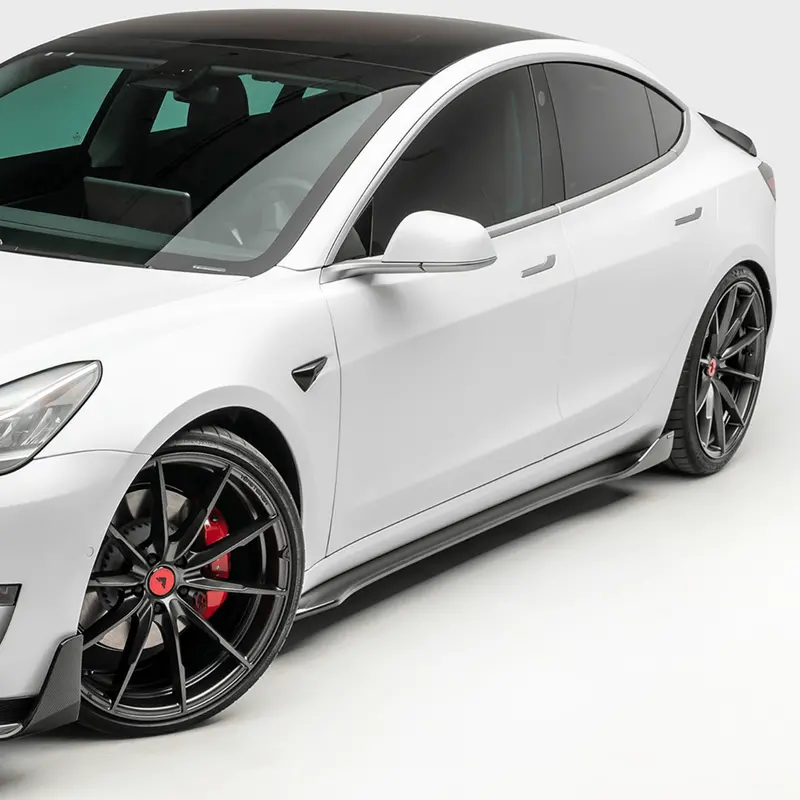 Tesla Model 3 Volta Aero Side Skirt By Vorsteiner 1
