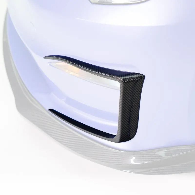 Tesla Model S Plaid Vrs Add-On Aero Bumper Flares Carbon Fiber By Vorsteiner 2