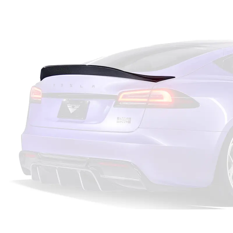 Tesla Model S Plaid Vrs Aero Decklid Spoiler Carbon Fiber By Vorsteiner (2021-2022 Only) 2