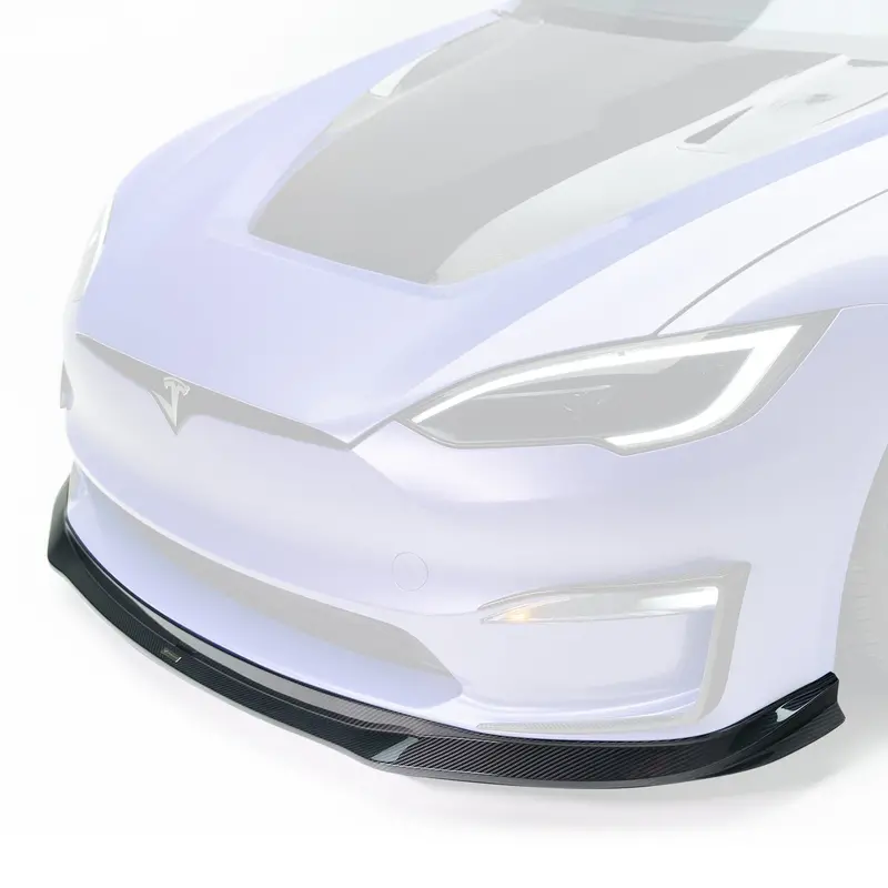 Tesla Model S Plaid Vrs Aero Front Spoiler Carbon Fiber By Vorsteiner 2
