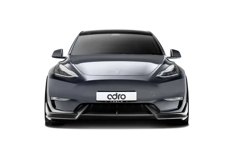 Tesla Model Y Pre-Preg Carbon Fibre Front Splitter By Adro (2020+) 2