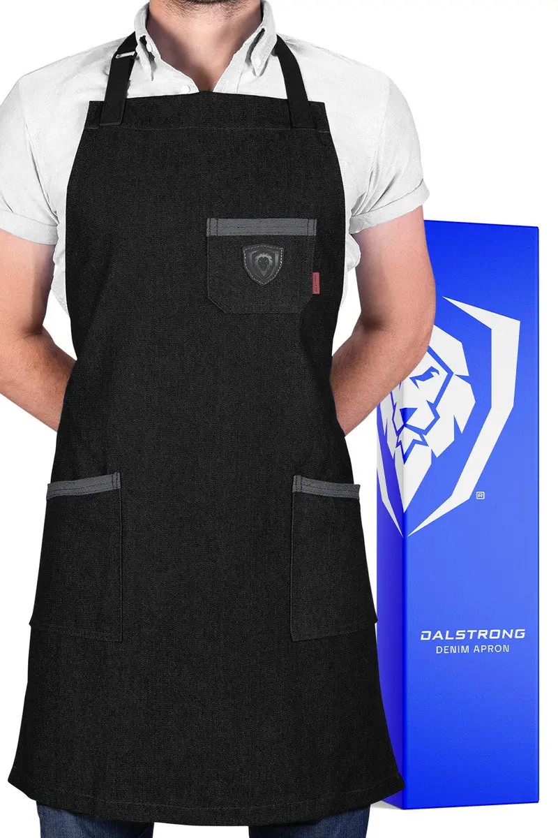 The Night Rider | Black Denim | Professional Chef's Kitchen Apron | Dalstrong © 1