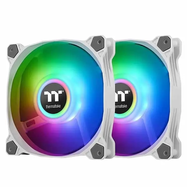 Thermaltake | Pure Duo 12 | Argb Sync Radiator Fan 2 Pack - White 1