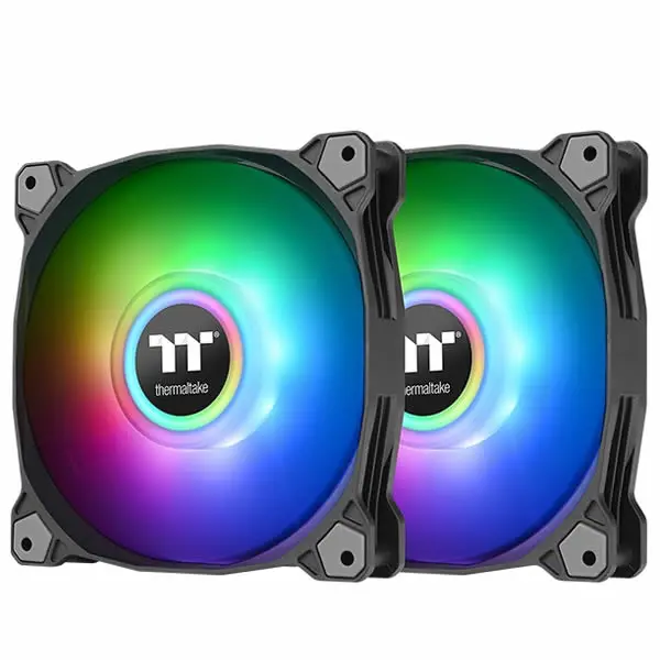 Thermaltake | Pure Duo 14 | Argb Sync Radiator Fan 2 Pack - Black 1
