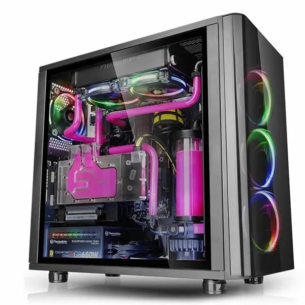 Thermaltake | View 31 | Rgb Mid Tower With Tempered Glass Side Panel - Black 2