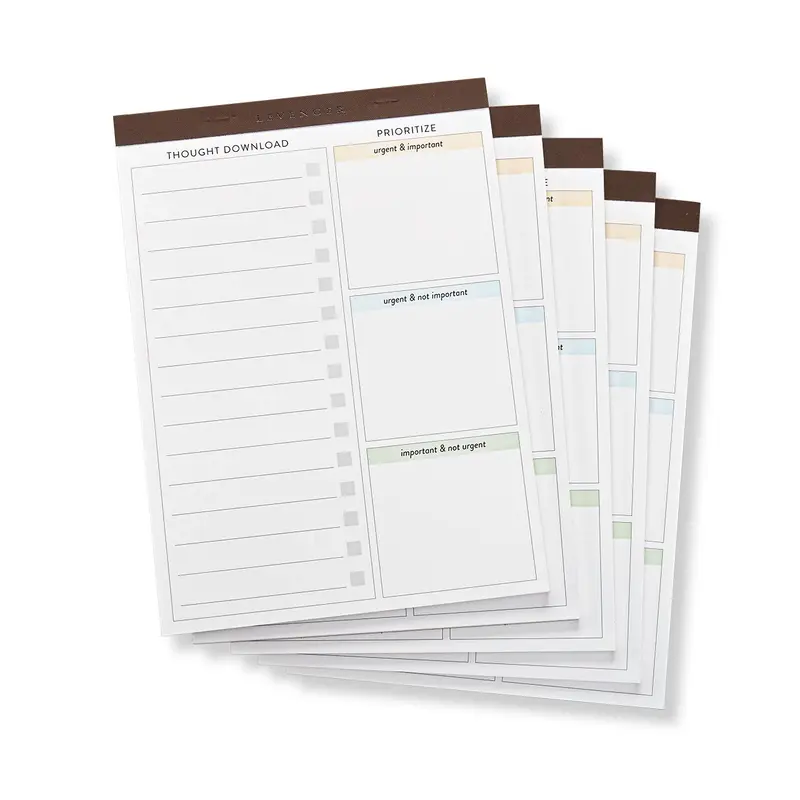 Think And Plan Priority Manager Freeleaf Pad (Set Of 5) 1
