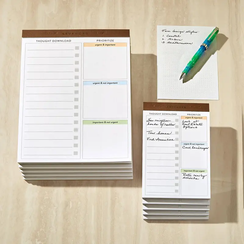 Think And Plan Priority Manager Freeleaf Pad (Set Of 5) 2