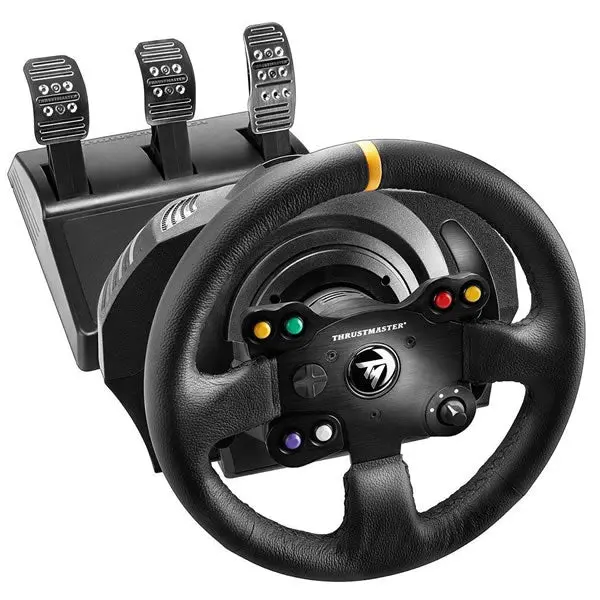 Thrustmaster Racing Wheel, Base & Pedal - Tx Leather Edition With T3pa Pedals 1