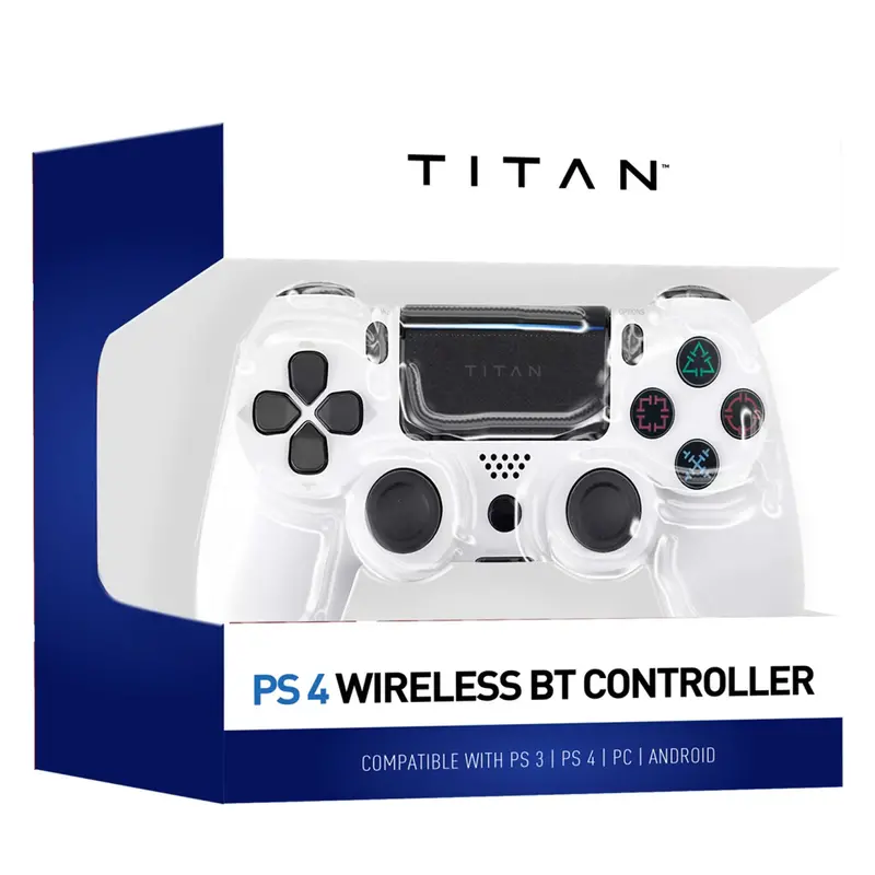 Titan Wireless Controller Ps4 - White 2