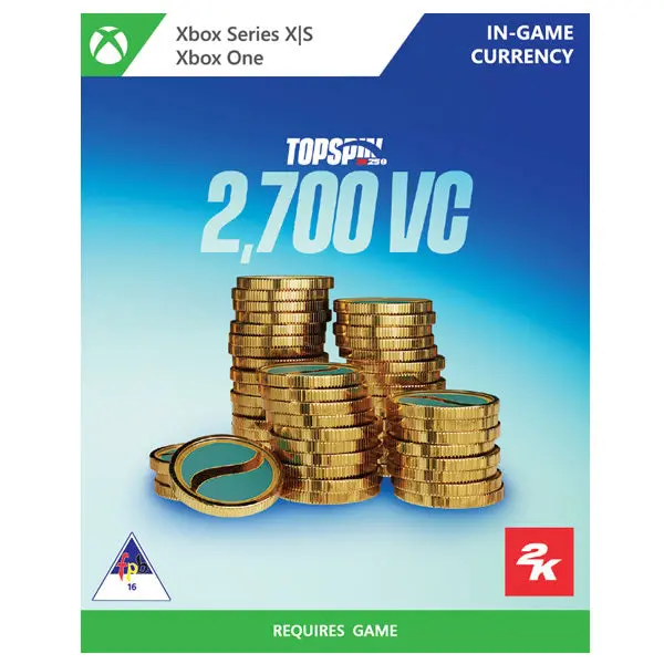 Topspin 2K25 2700 Virtual Currency Xbox One/Series X/S 1