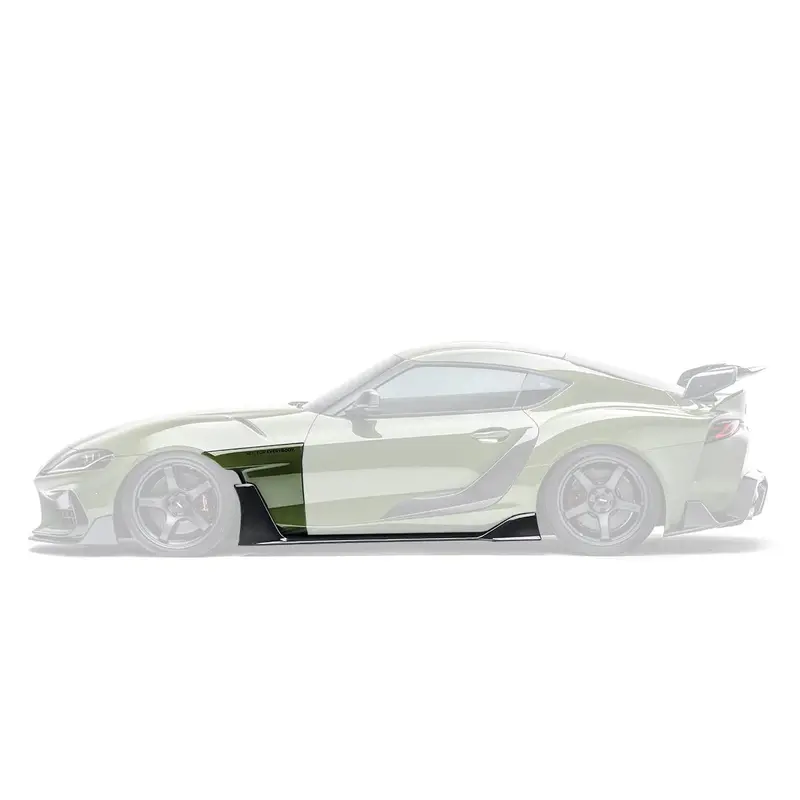 Toyota Gr Supra A90 Mk5 Carbon Fibre Integrated Fender Panel Side Skirts V2 By Adro (2019+) 1