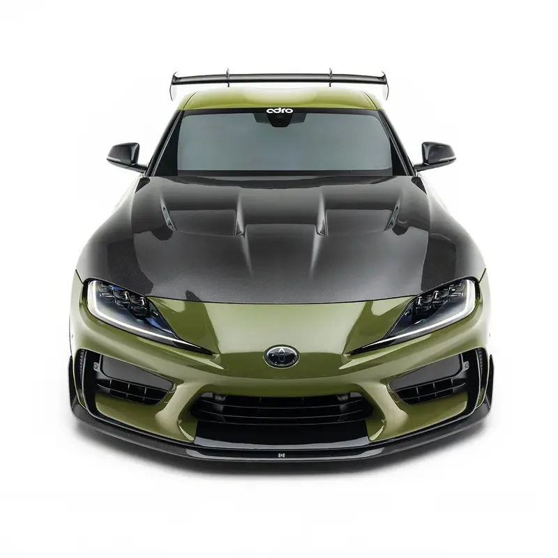 Toyota Gr Supra Mk5 Carbon Fibre Front Bonnet Hood By Adro (2019+) 2