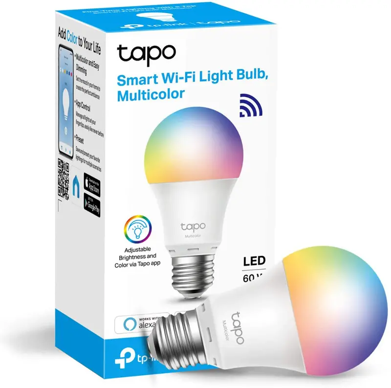 Tp-Link Tapo L530e Smart Wi-Fi Light Bulb, Dimmable 1