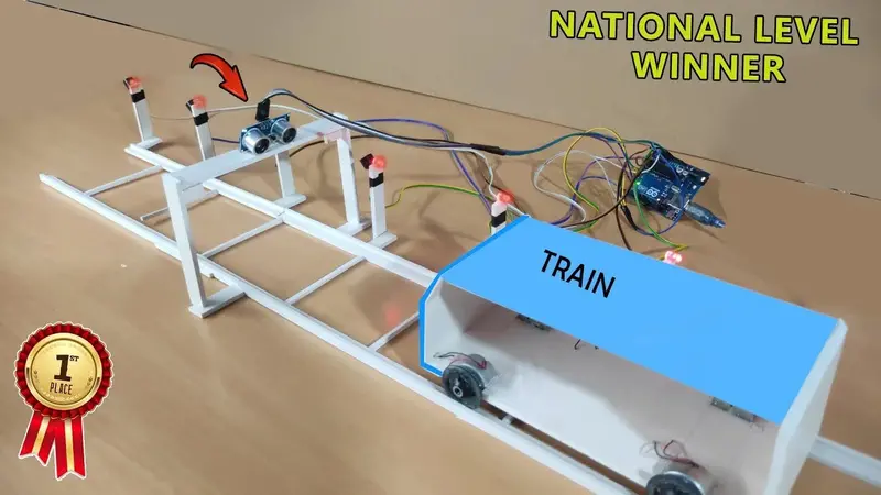 Train Accident Prevention Project Using Ultrasonic Sensor | Best Science Project Kit 1