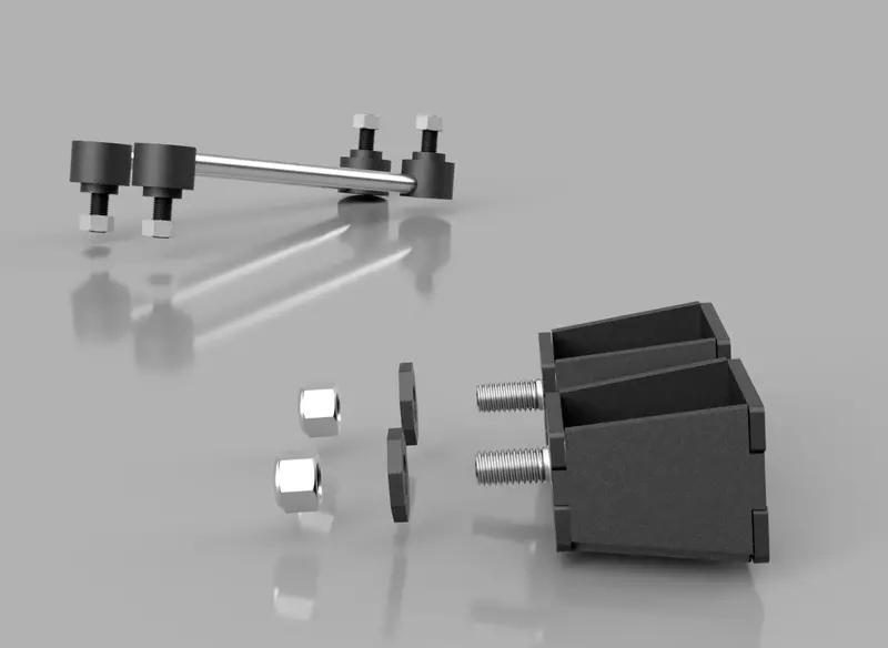 Traxda 2004-2020 Toyota Sienna Sway Bar Links & Shock Brackets Only (Add On Kit For 906025) 1