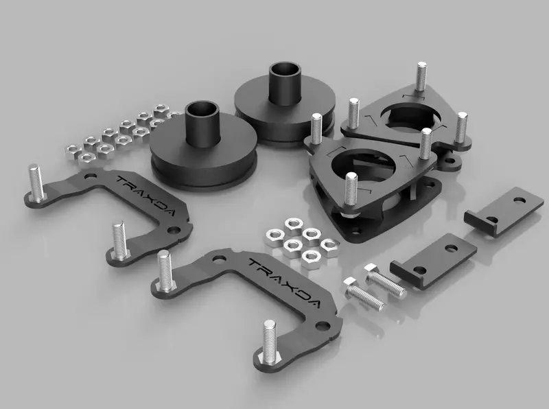 Traxda Leveling Kit 2020-2025 Ford Explorer 4×2 - 2" Front / 2" Rear 102060 1
